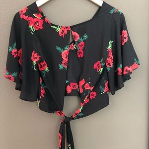 Florar Open Back Blouse